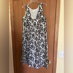 Tweeds Black and White Sleeveless Sundress